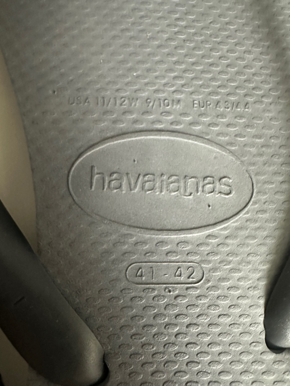Havaianas Brazil Logo Flip Flops Steel Gray Mens 9/10 Womens 11/12 NWT - Picture 6 of 7